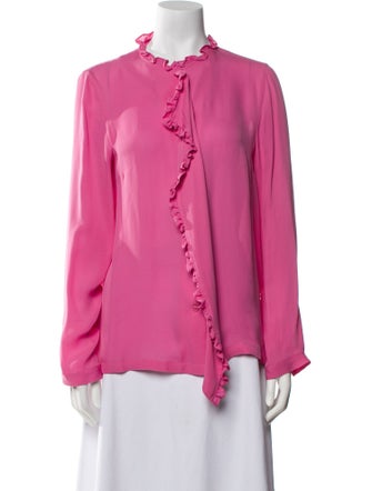 Etro Silk Mock Neck Blouse