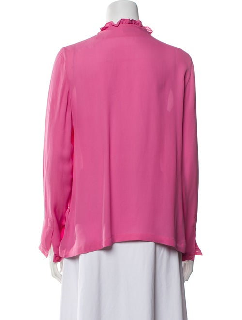 Etro Silk Mock Neck Blouse