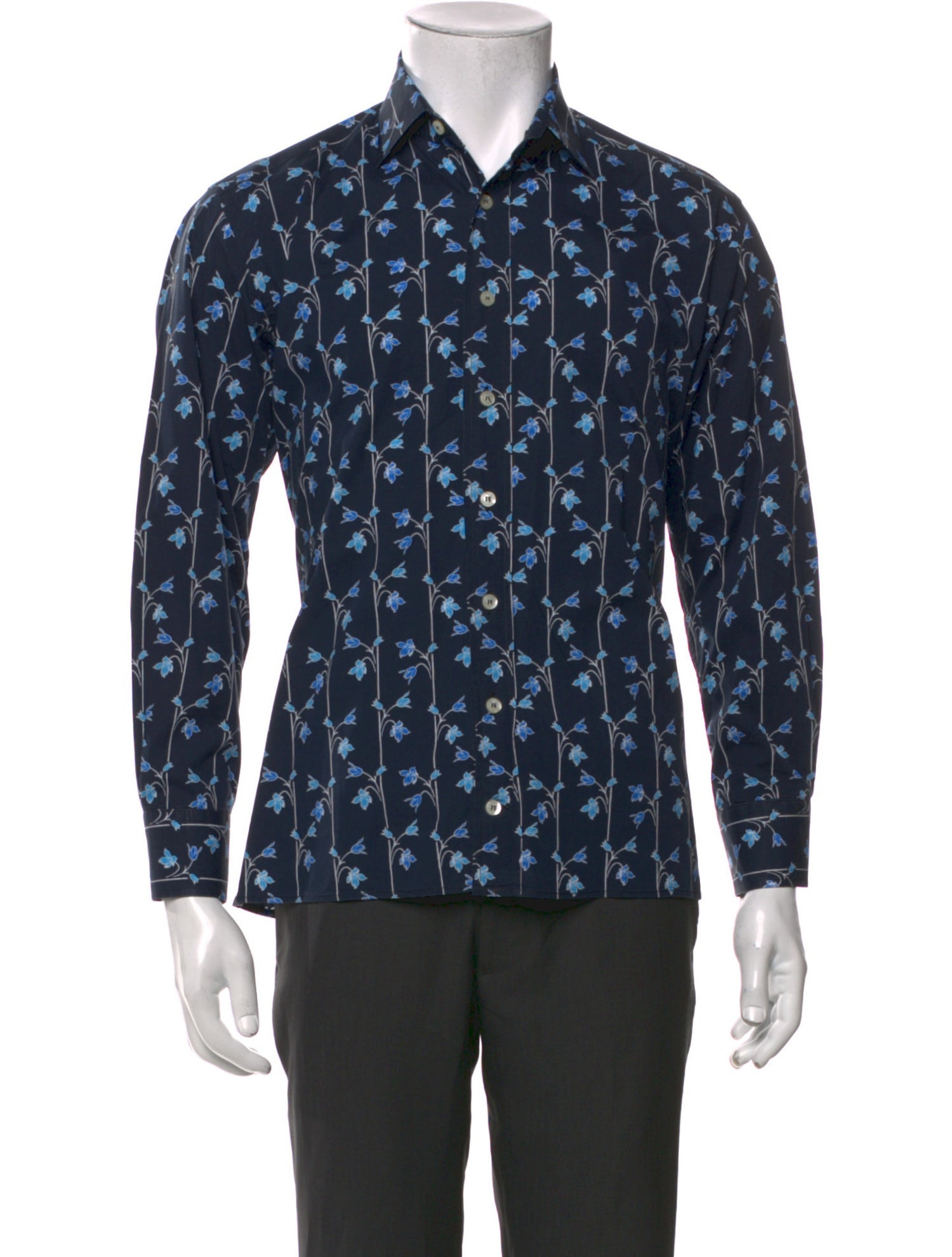 Etro Floral Print Long Sleeve Shirt