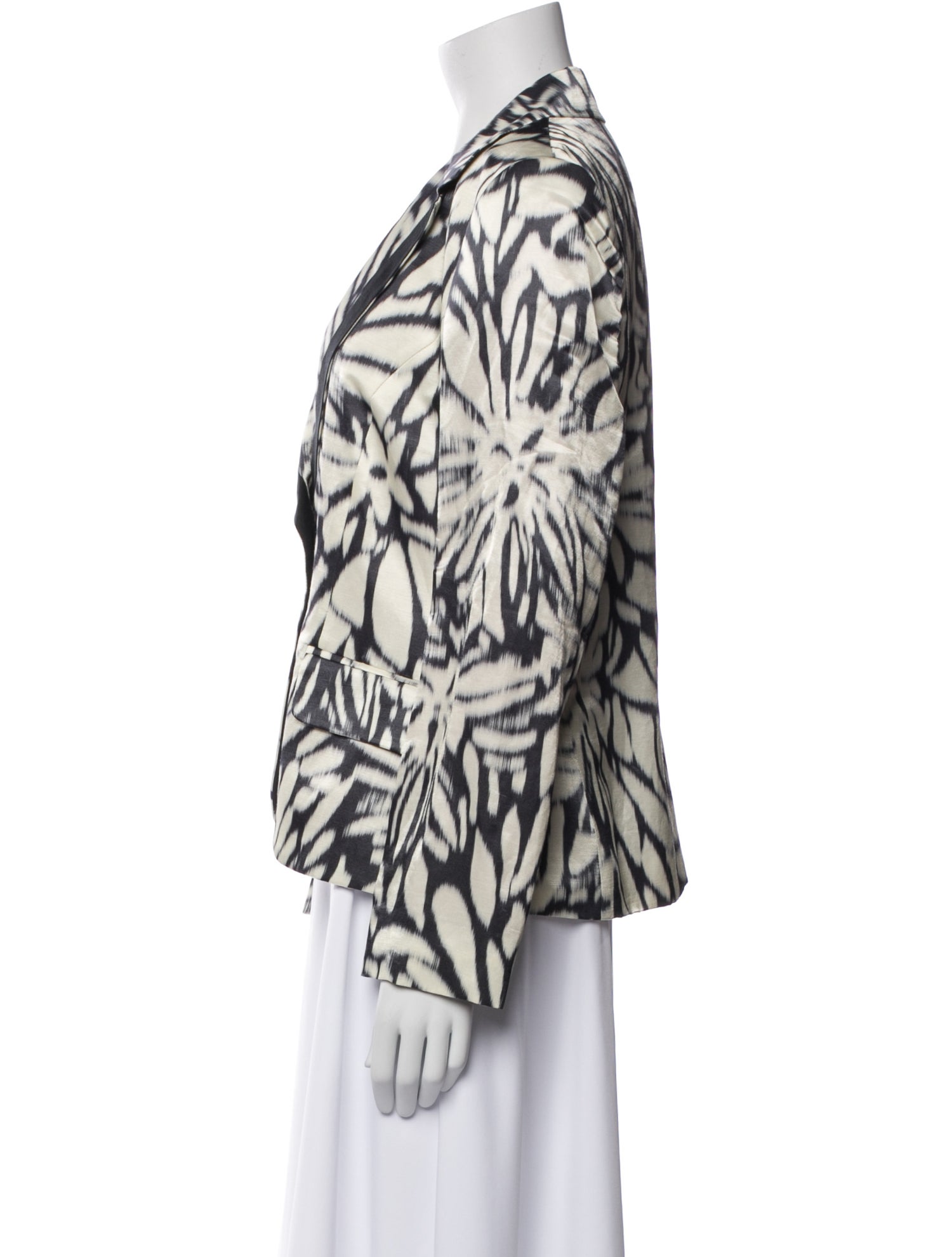 Etro Linen Tie-Dye Print Blazer