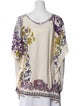 Etro Floral Print Scoop Neck Sweater