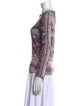 Etro Wool Paisley Print Top