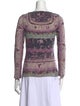 Etro Wool Paisley Print Top