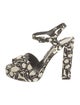 Etro Canvas Floral Print Sandals