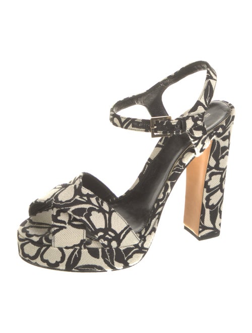Etro Canvas Floral Print Sandals