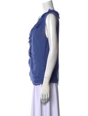 Etro Silk Cowl Neck Blouse