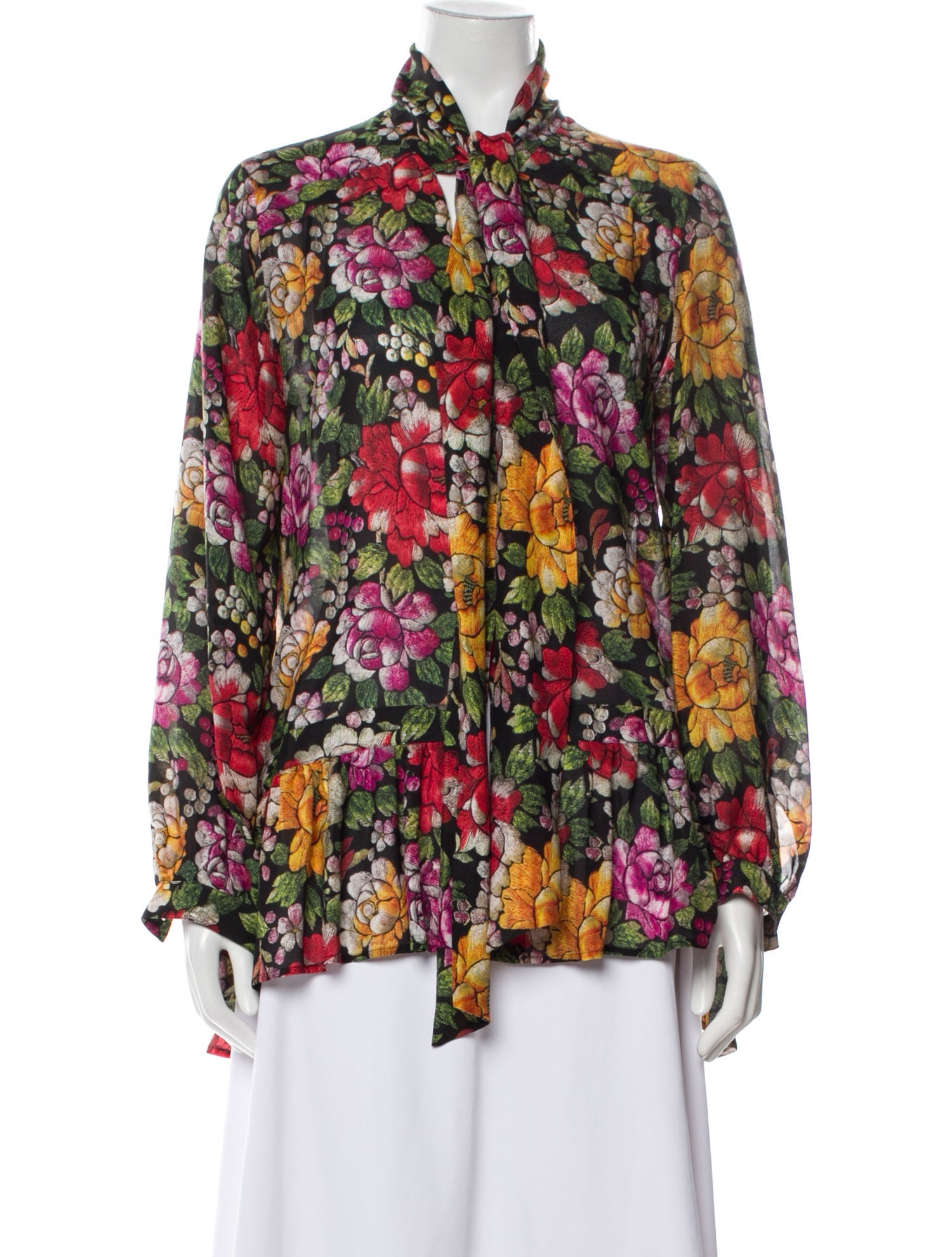 Etro Silk Floral Print Blouse