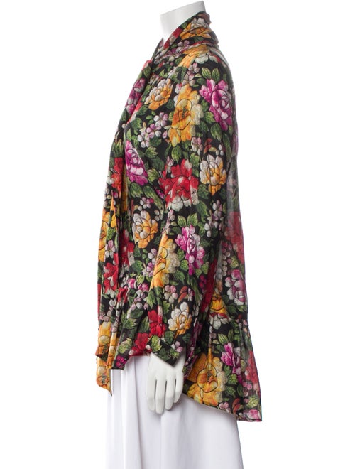 Etro Silk Floral Print Blouse