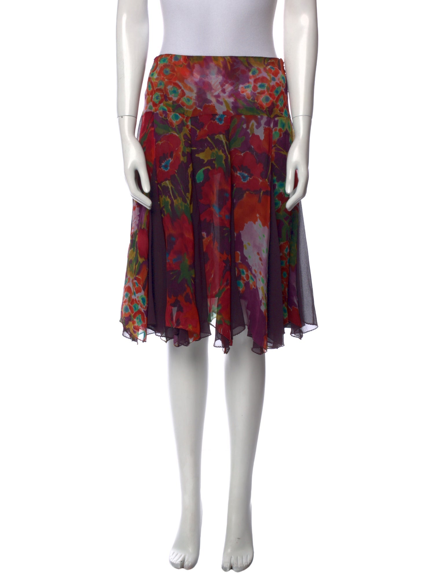 Etro Silk Knee-Length Skirt