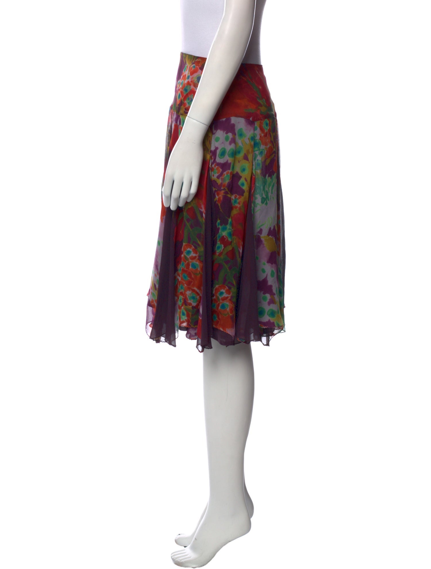 Etro Silk Knee-Length Skirt