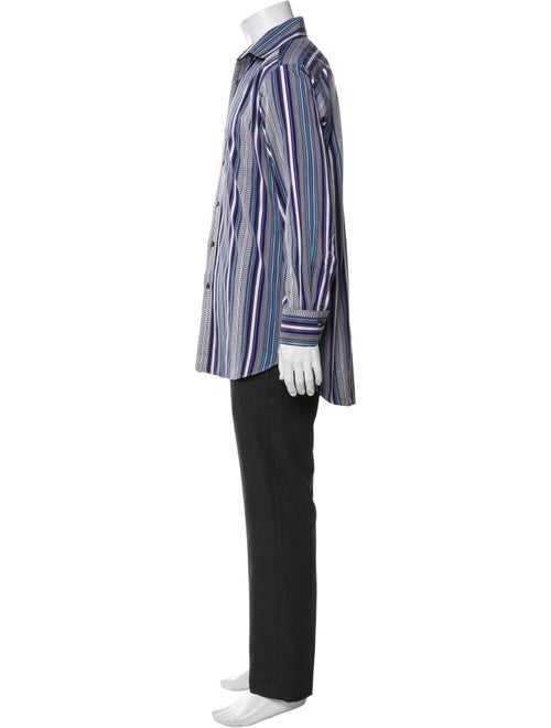 Etro Striped Long Sleeve Dress Shirt