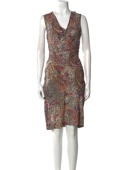 Etro Paisley Print Knee-Length Dress