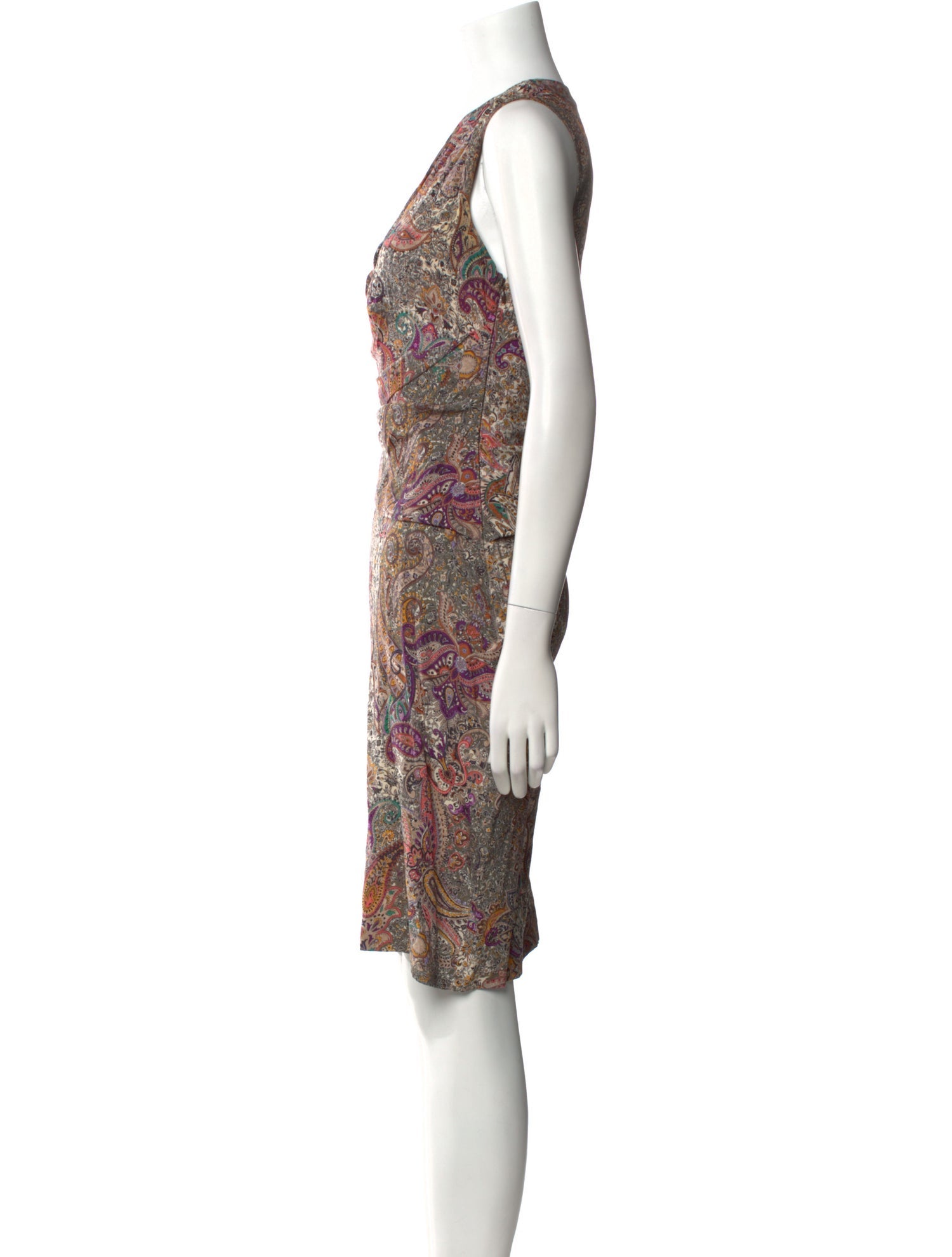 Etro Paisley Print Knee-Length Dress