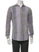Etro Plaid Print Long Sleeve Shirt