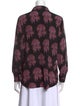Etro Silk Floral Print Button-Up Top