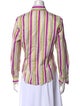 Etro Striped Long Sleeve Button-Up Top