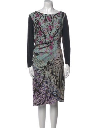 Etro Paisley Print Knee-Length Dress