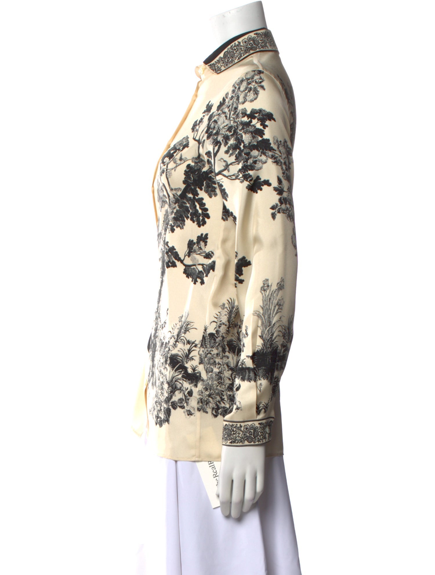 Etro Silk Printed Button-Up Top