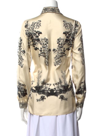 Etro Silk Printed Button-Up Top