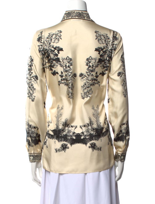 Etro Silk Printed Button-Up Top