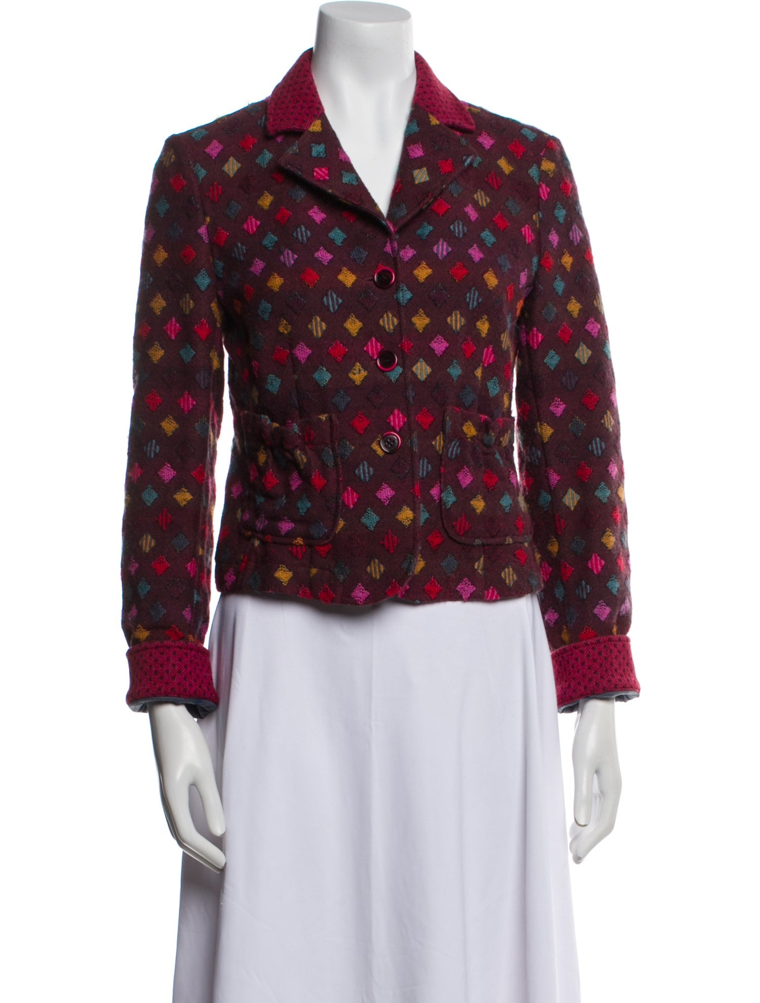 Etro Wool Printed Blazer