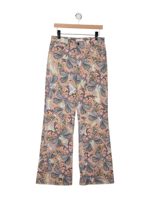 Etro Paisley Print Wide Leg Pants