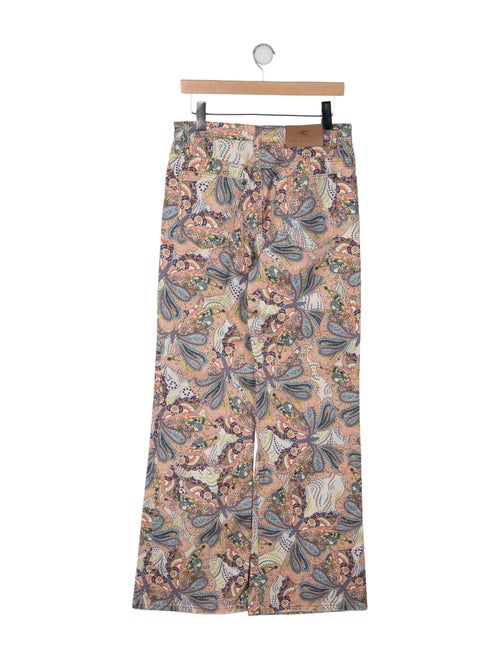 Etro Paisley Print Wide Leg Pants