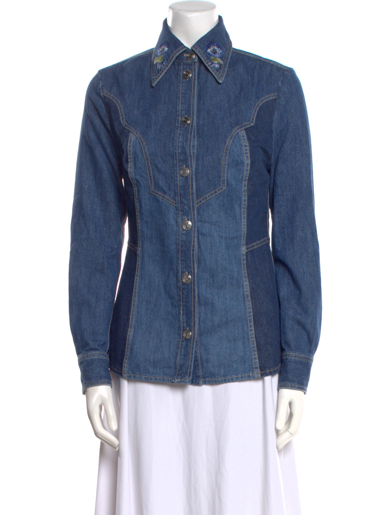 Etro Long Sleeve Button-Up Top w/ Tags