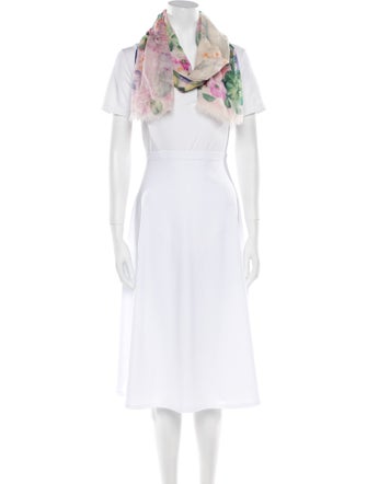 Etro Cashmere Floral Print Scarf