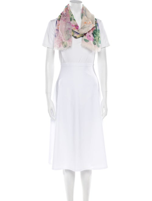 Etro Cashmere Floral Print Scarf