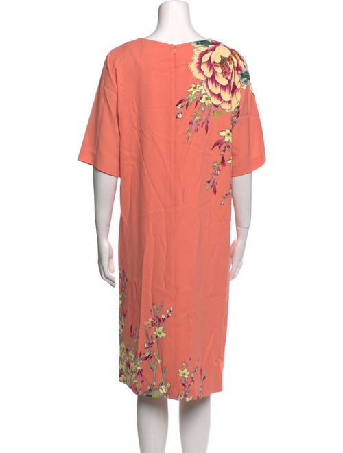 Etro Floral Print Midi Length Dress
