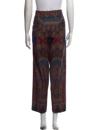 Etro Wool Wide Leg Pants