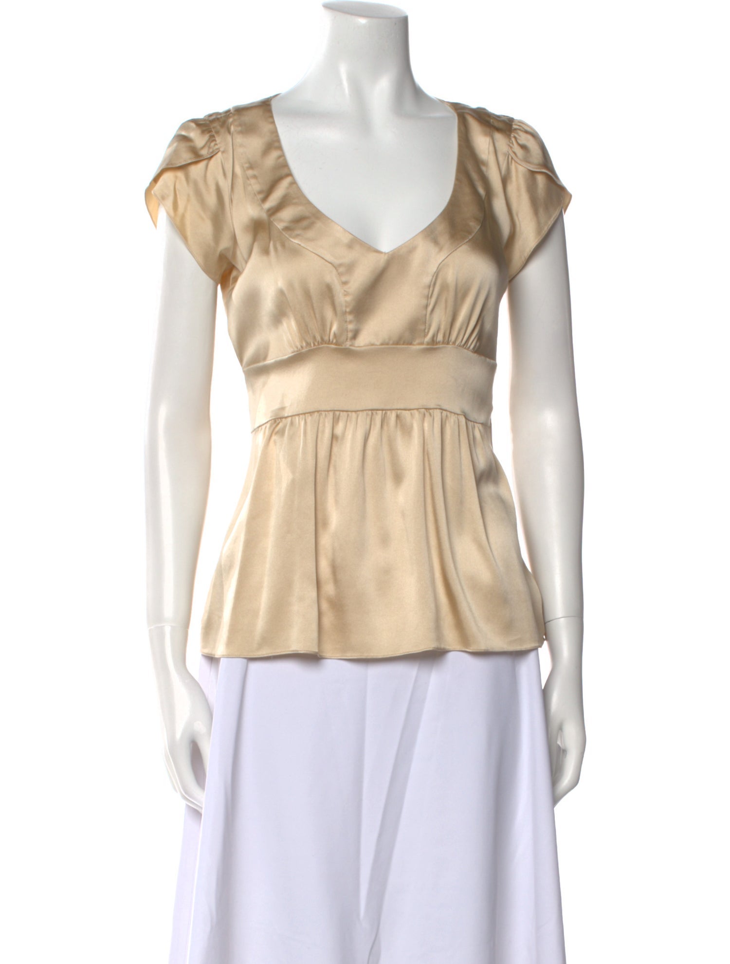 Etro Silk V-Neck Blouse