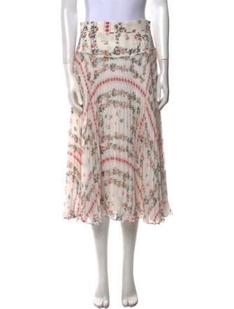 Etro Floral Print Midi Length Skirt