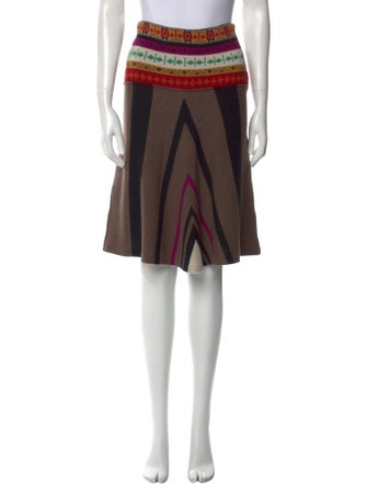 Etro Wool Knee-Length Skirt