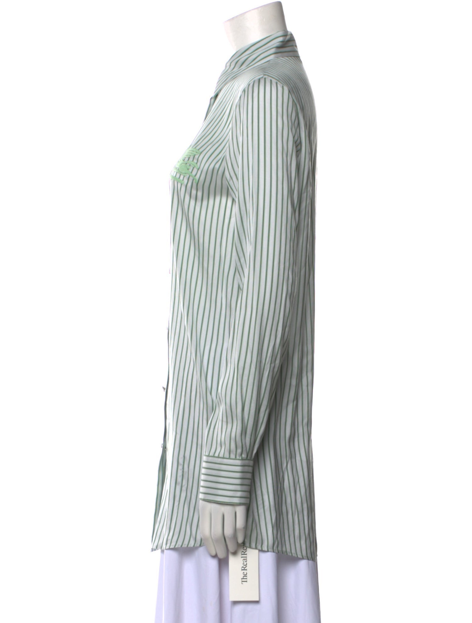 Etro Silk Striped Button-Up Top