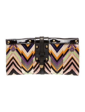 Etro Straw Clutch