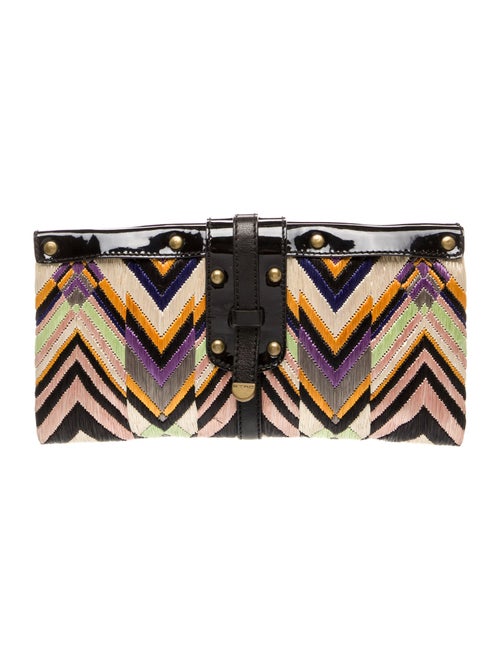 Etro Straw Clutch