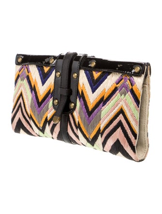 Etro Straw Clutch