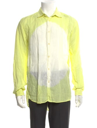 Etro Colorblock Pattern Long Sleeve Shirt