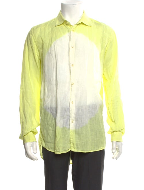 Etro Colorblock Pattern Long Sleeve Shirt