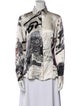 Etro Silk Printed Button-Up Top