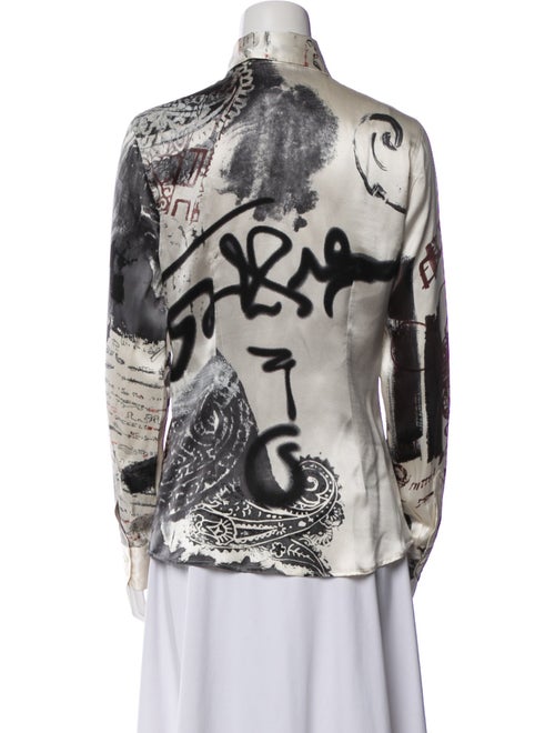 Etro Silk Printed Button-Up Top