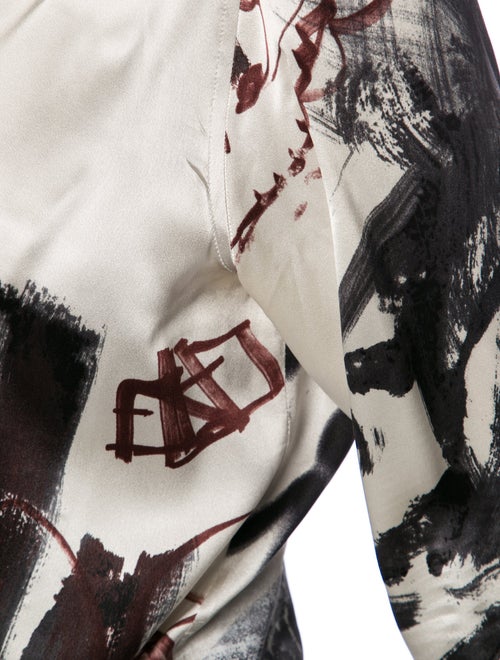 Etro Silk Printed Button-Up Top