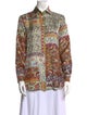 Etro Silk Paisley Print Button-Up Top