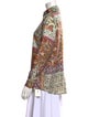 Etro Silk Paisley Print Button-Up Top