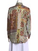 Etro Silk Paisley Print Button-Up Top