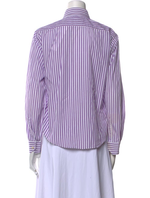 Etro Striped Long Sleeve Button-Up Top