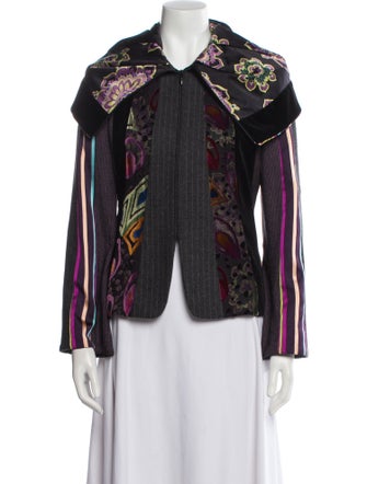 Etro Wool Printed Evening Jacket