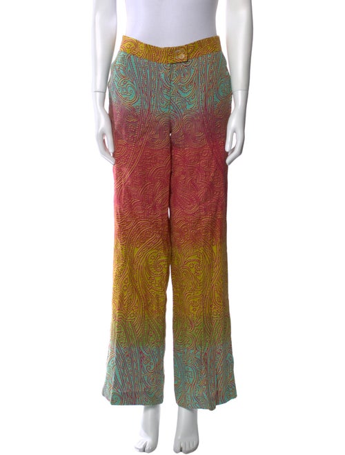 Etro Paisley Print Wide Leg Pants